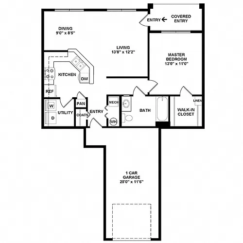 Floor plan Ascot Renovated