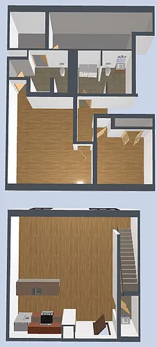 Floor plan 2 bed-2 bath