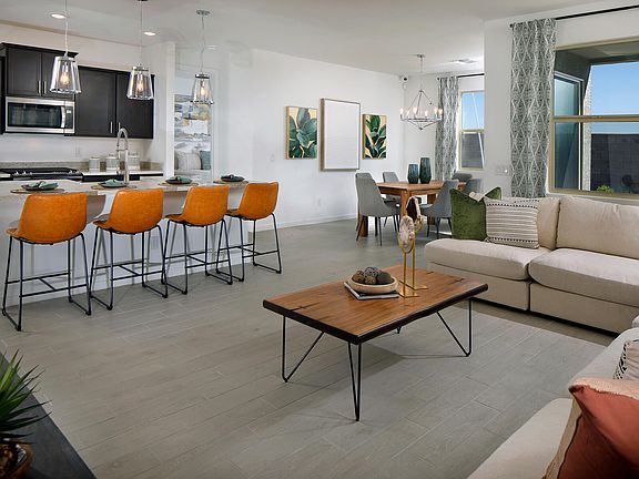 Experience the perks of open-concept living with the Mason s cozy great room.