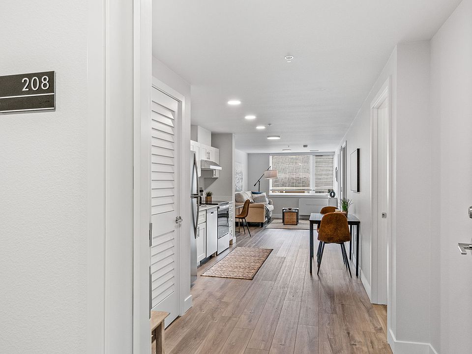 View from entry hallway staged