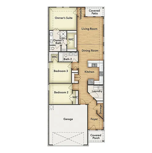Floor plan 3 bedroom 2 bathroom
