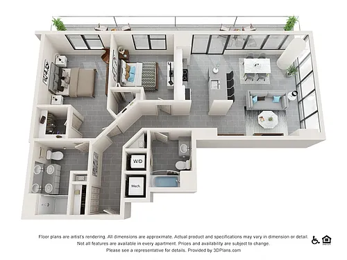 Floor plan Two Bedroom B