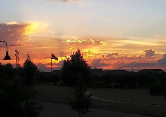 Sunset with Mountain View