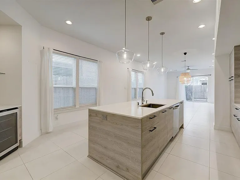 Contemporary, open kitchen design.