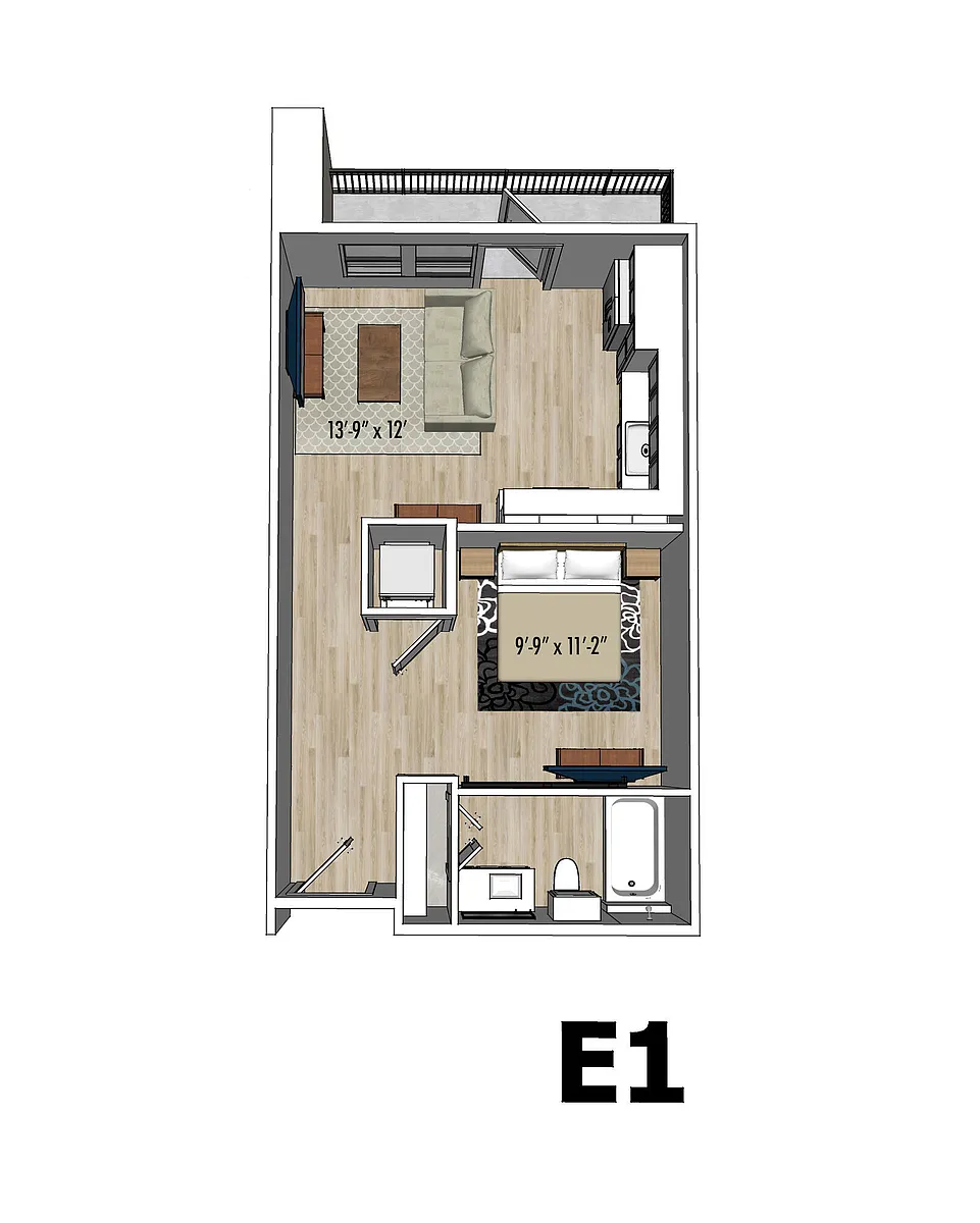 Floor plan Rose | E1
