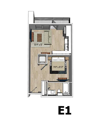 Floor plan Rose | E1