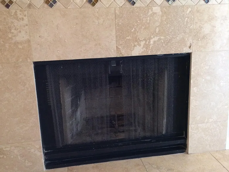 Fireplace in living room