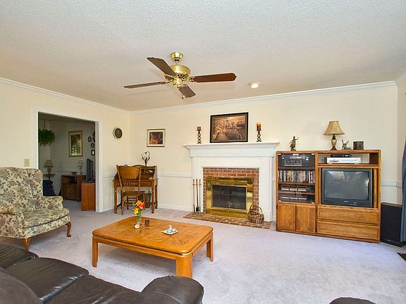 Wonderful Masonry Fireplace.