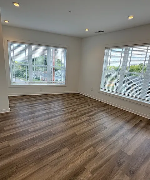 Large living area with beautiful natural light