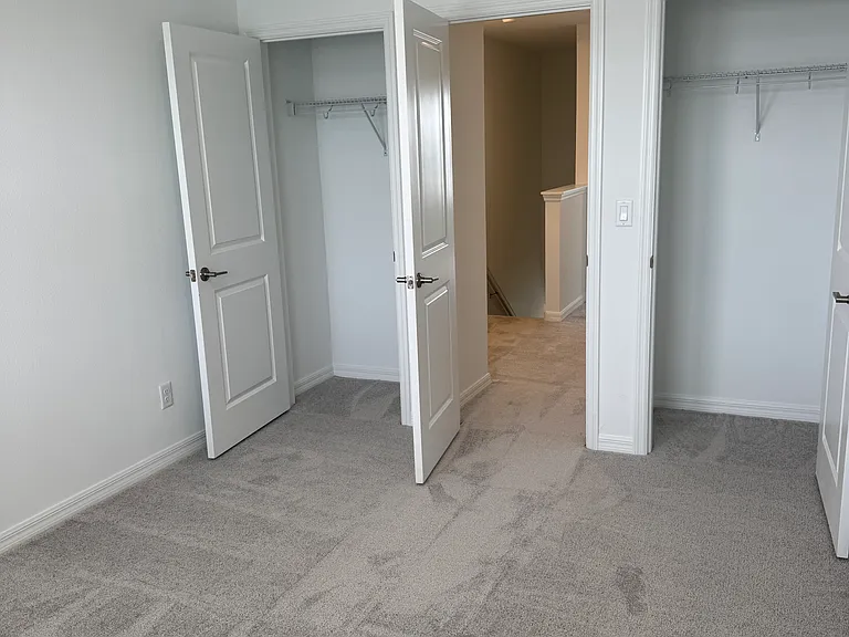 Two closets in second bedroom