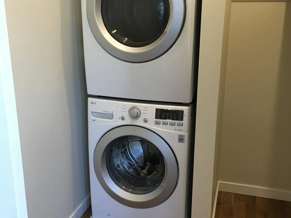 Oversized Washer and Dryer in Unit