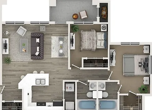 Two Bedroom Two Bath Floor Plan Two Bedroom Two Bath Floor Plan
