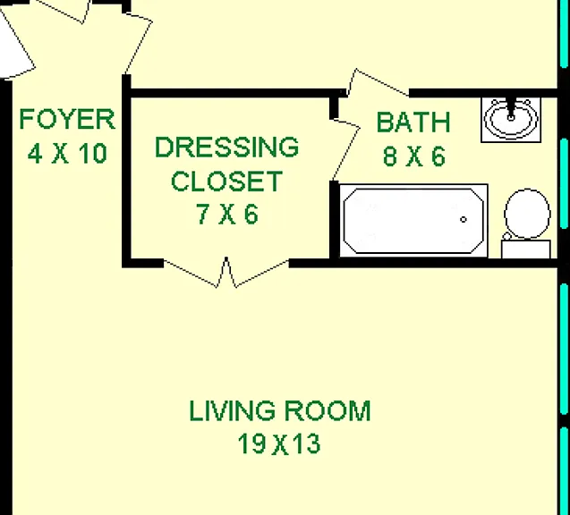 Jasmine One Bedroom Floorplan Jasmine One Bedroom Floorplan