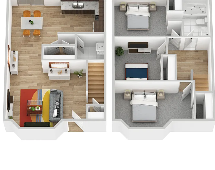 Highly sought after 1,2,3-bedroom flat and townhome apartments — Photo 43