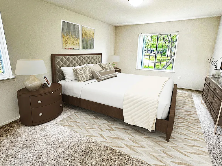 Each bedroom at Colony Park is spacious and has lots of closet space.