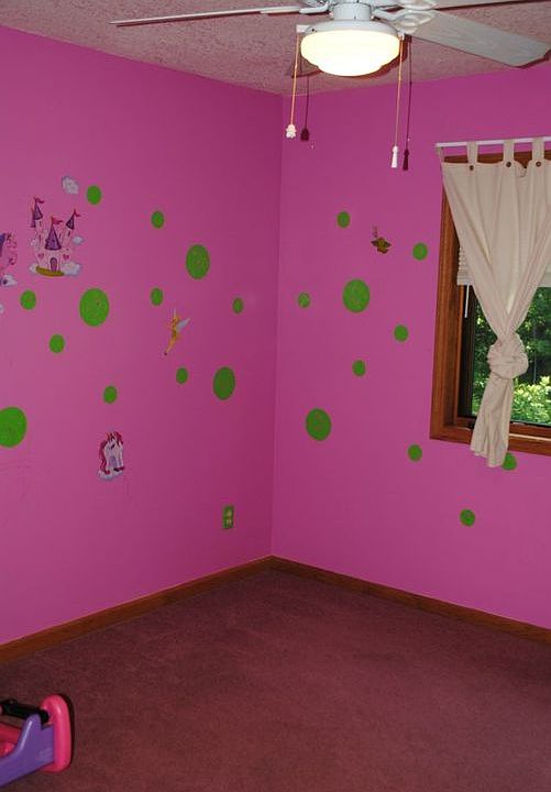 Very kid friendly is this bedroom.