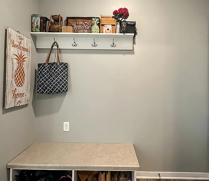 Entry From Garage, Next to Half Bath Area