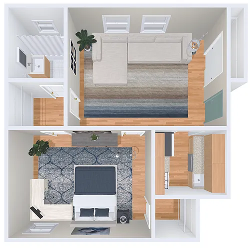 Floor plan 1bd/1b 14