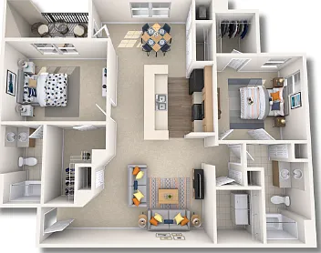 2CR - 1,208 SQ.FT 2CR - 1,208 SQ.FT