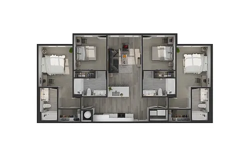 Floor plan 4A - 4X4