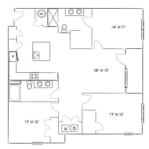 Floor plan Design 3B