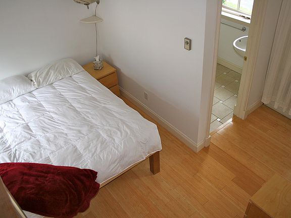 Bedroom looking towards bath