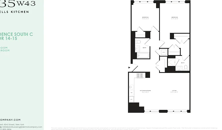 535 W 43rd St S #15C — Photo 2