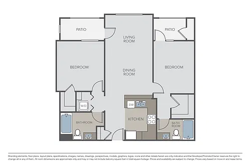 Floor plan Las Palmas B1