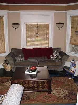 down stairs living room
