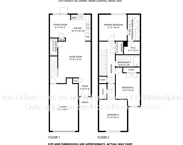 3 bed, 2.5 bath, 1346 sqft, $1,700 — Photo 2