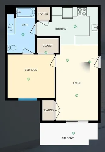 Floor plan 1 Bedroom