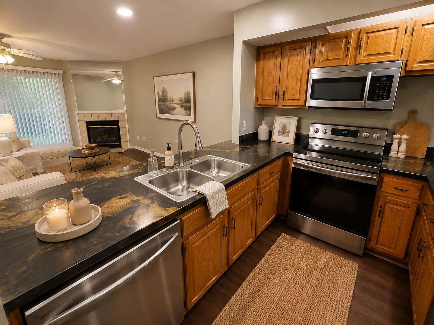2BR/2.5BA Townhome with In-Unit Laundry, Fenced Backyard, Garage, & Fireplace! Move-In Ready! Pri... — Photo 3