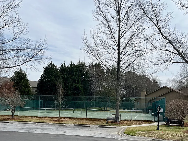 Tennis and pickle ball courts. Very popular!