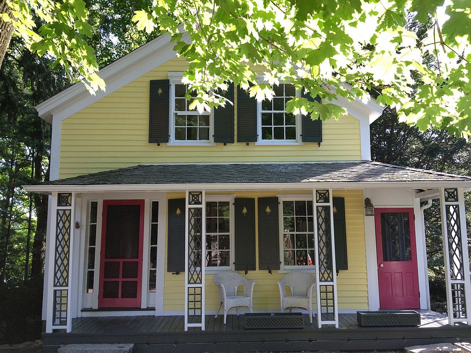 front of cottage