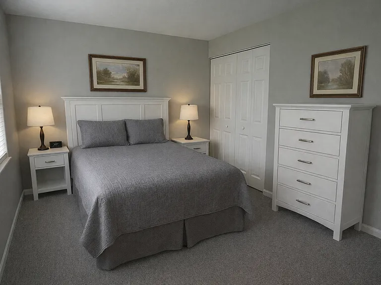 Bedroom with closet