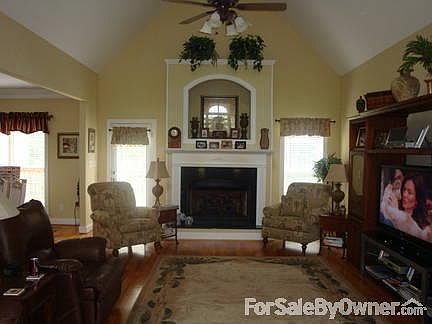 Two story great room
