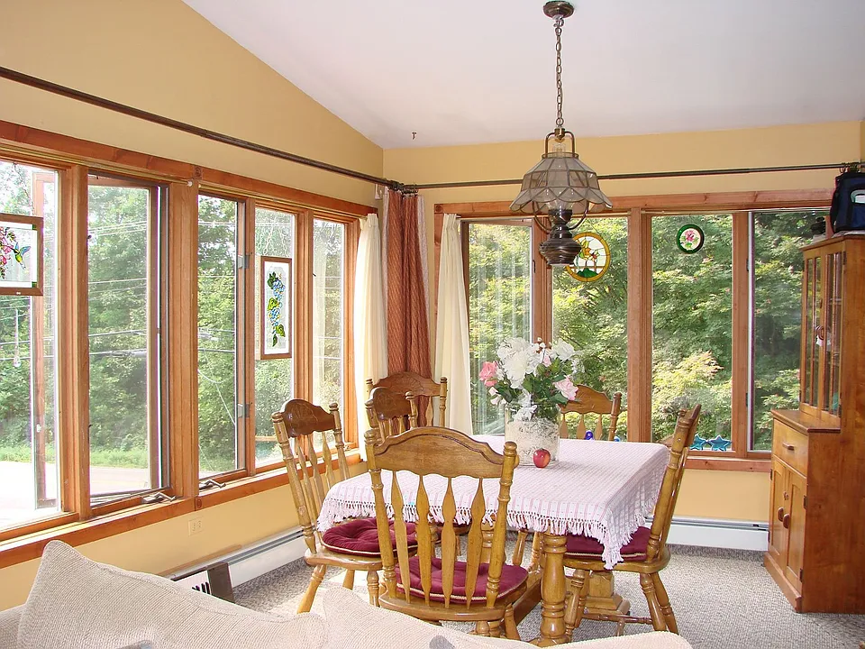 Dining room w/passive solar heat