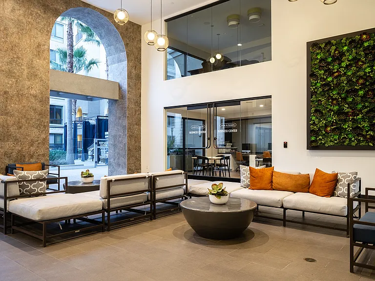Open-air outdoor lounge