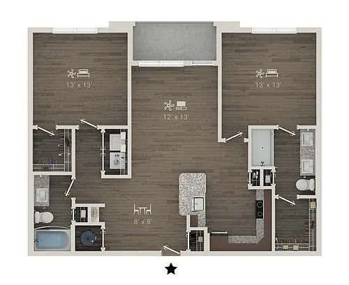 Floor plan B1