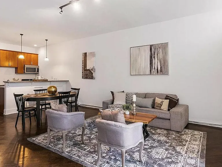 Living Room into Kitchen