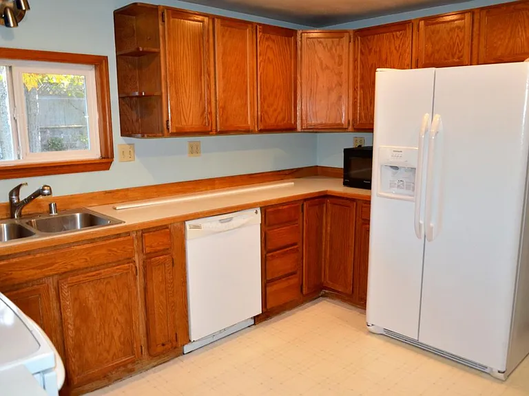 Kitchen with new fridge