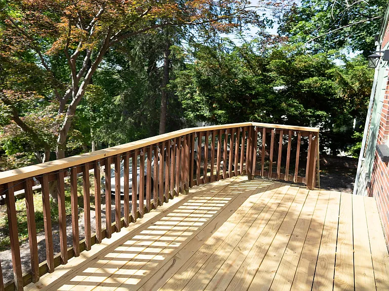 Plenty of space for a hammock or some outdoor patio furniture.
