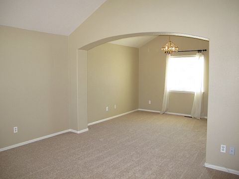 Dining Room Has View of Backyard