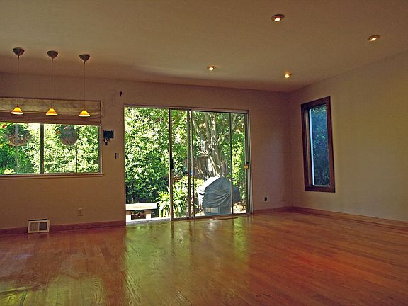 Living room and breakfast area
