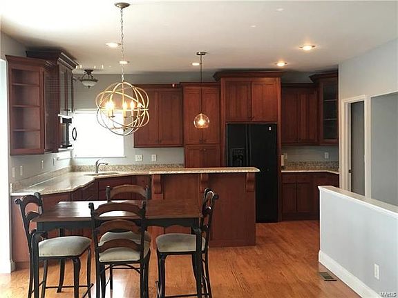 Granite counter tops, Center Island, Custom Cherry Cabinets