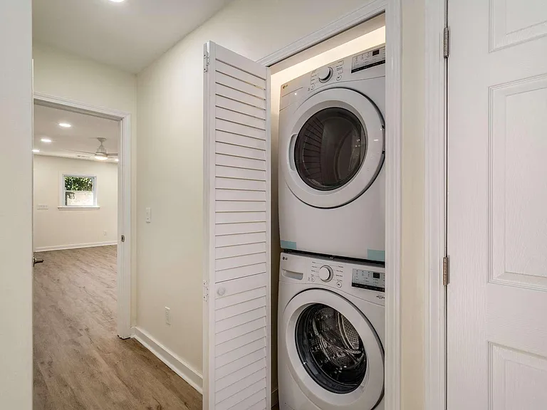 Main floor Washer / Dryer, Entrance to Master Bedroom