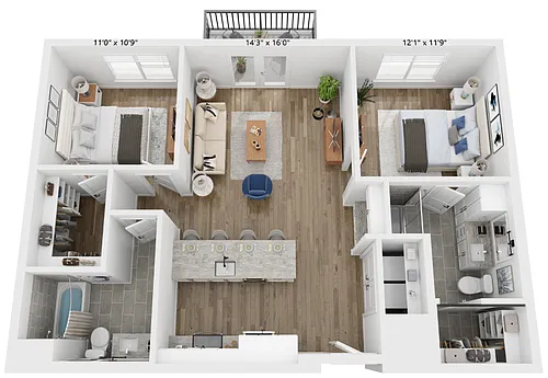 Floor plan B2