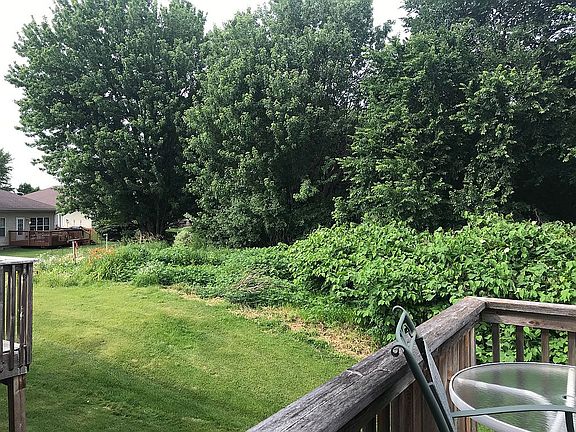 Pretty garden area view