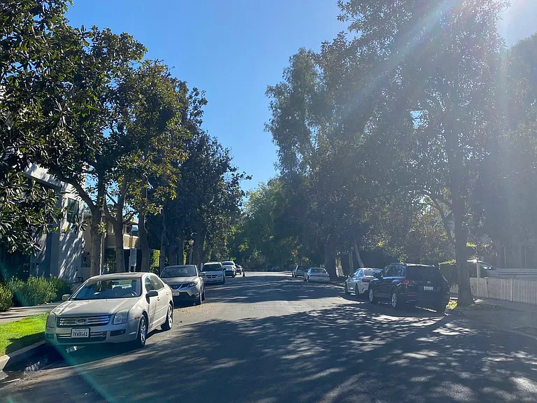 View down the street