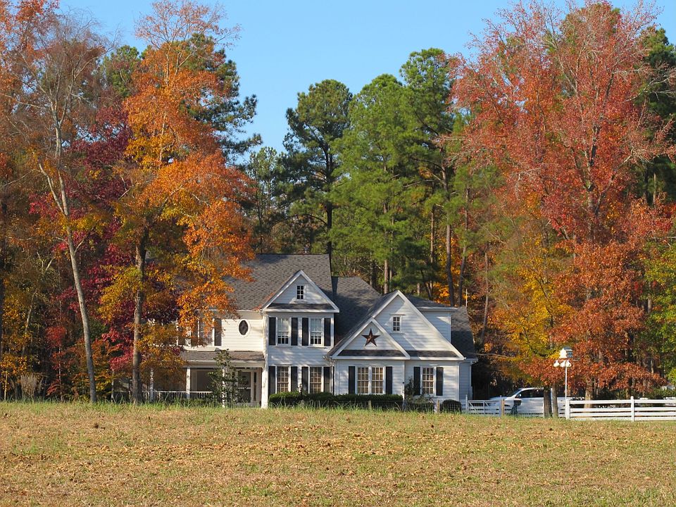 farm in autumn